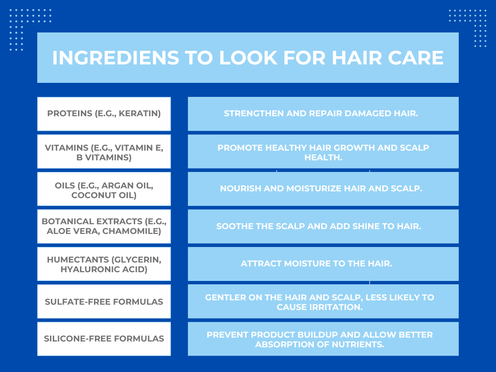 Ingredients to look for Hair Care